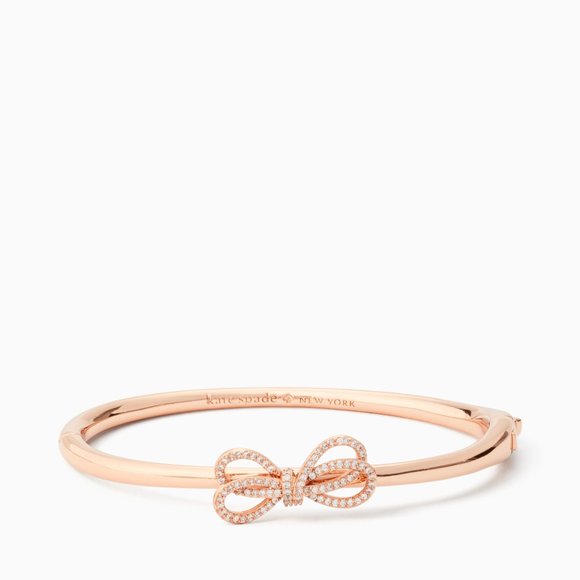 kate spade Jewelry - 🎁Kate Spade bow meets girl pave bangle